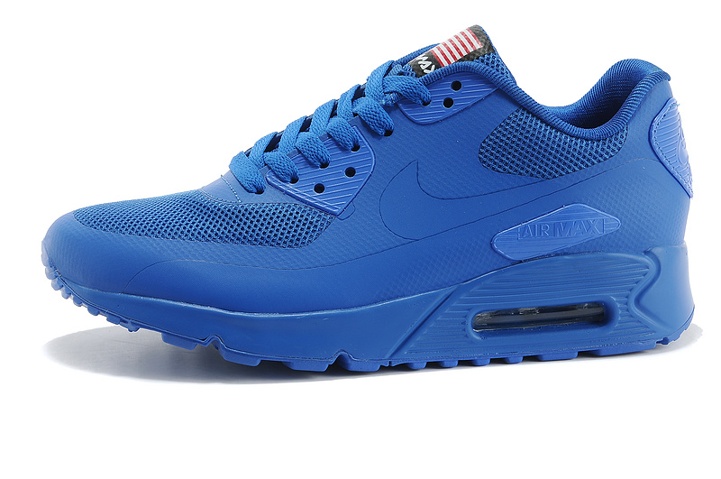 Nike Air Max 90 Hyperfuse QS Sport USA Royal Blue July 4TH Independence Day 613841-400 5758