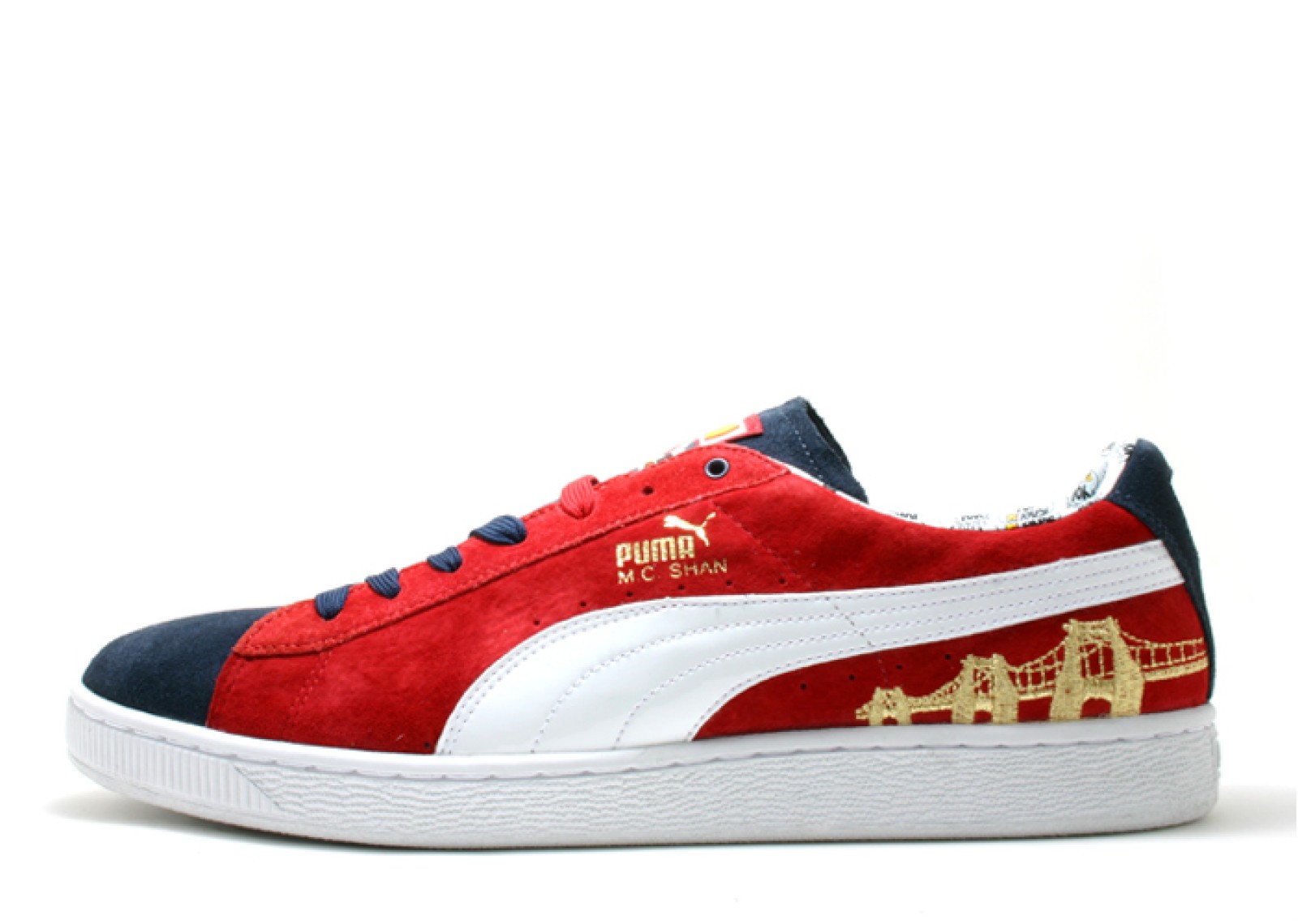 Puma Mc Shan Suede Yo Mtv Raps 2 New Navy Red Ribbon 34596201 37279
