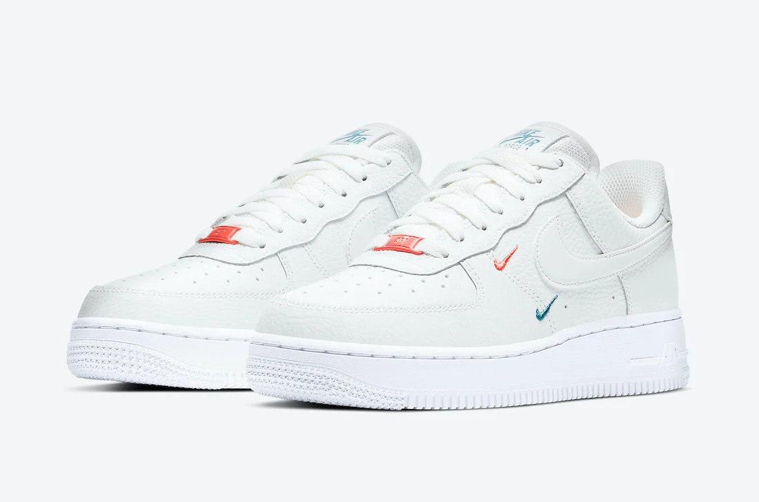 Nike Air Force 1 Low Summit White Solar Red Running Shoes CT1989-101 41093