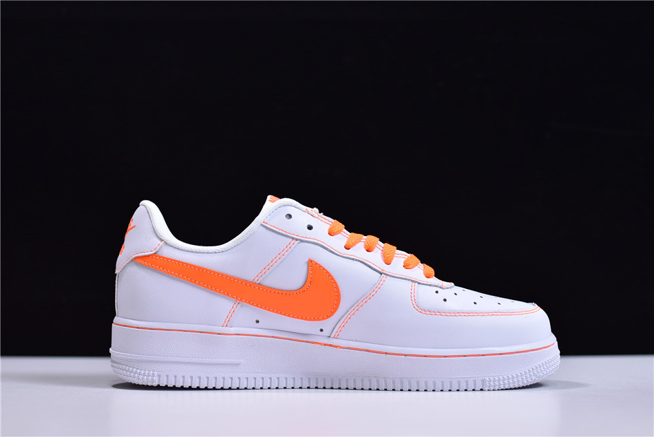 Nike Air Force 1 07 Summit White Orange Running Shoes 315115-108 1741