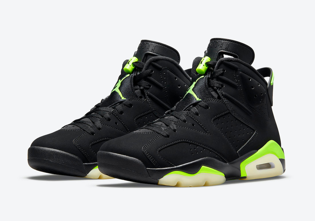 Air Jordan 6 Retro Electric Green Black White Shoes CT8529-003 15531