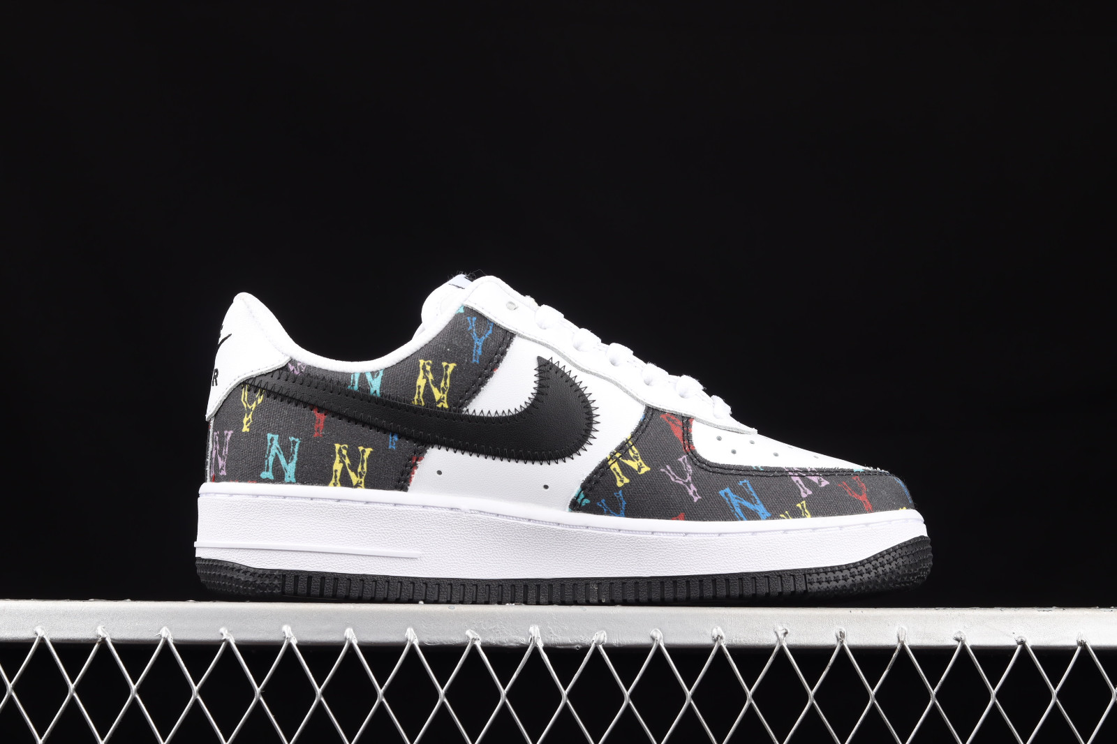 Nike Air Force 1 07 Low MLB Black White Shoes 315122-444 28184