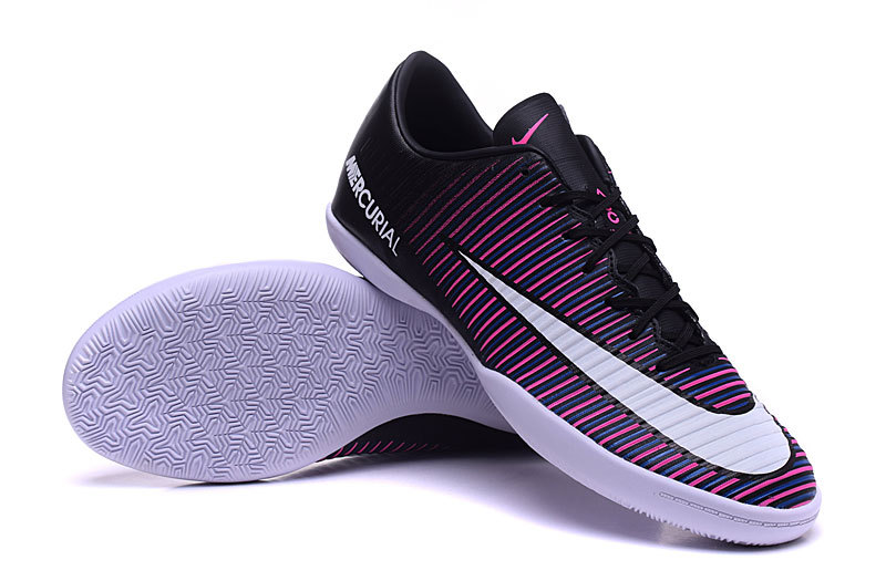 Nike Mercurial Superfly V FG low Assassin 11 broken thorn flat black pink white football shoes 37276