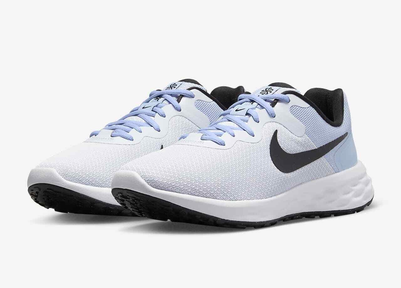 Nike Revolution 6 Next Nature Football Grey Cobalt Bliss DC3728-014 42824