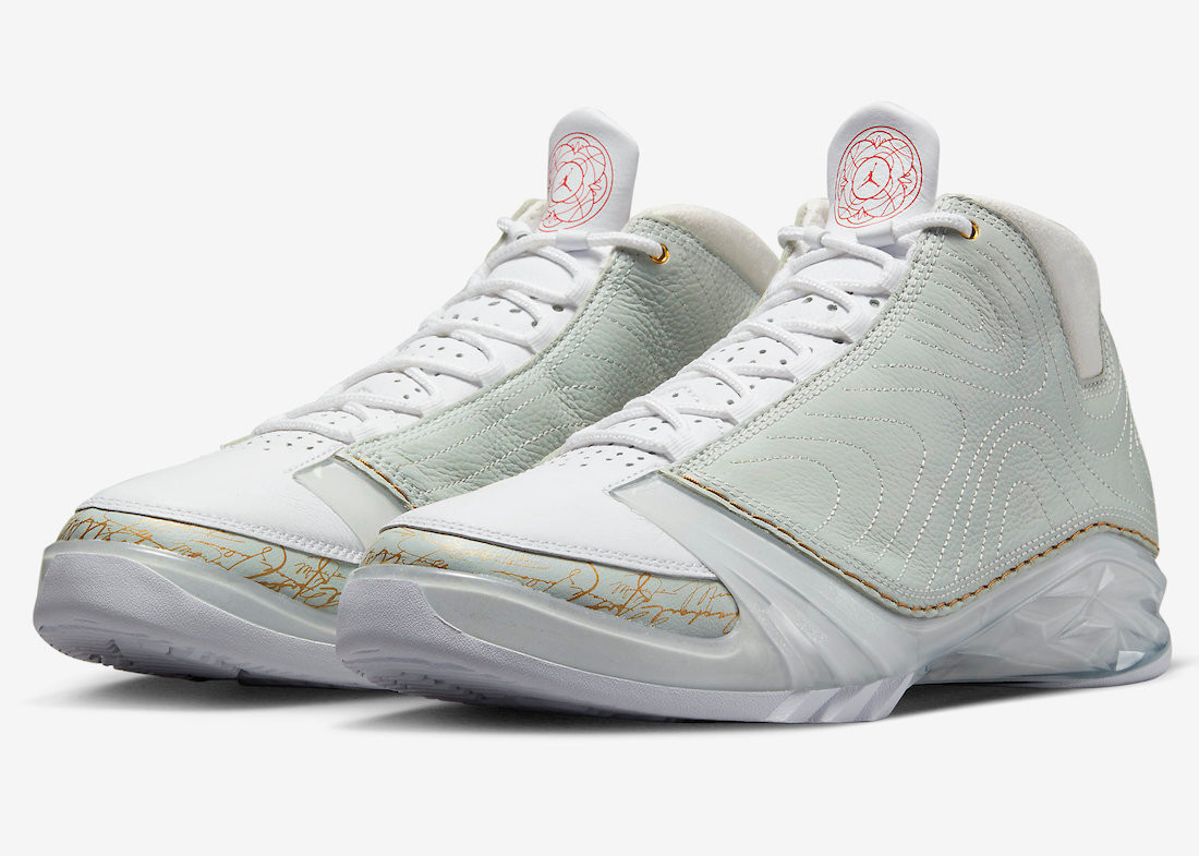 Air Jordan 23 Retro CNY Year of the Rabbit Light Silver Challenge Red Metallic Gold FB8947-001 43107