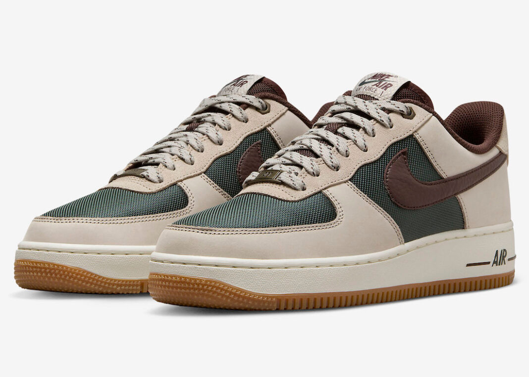 Nike Air Force 1 Low NAI-KE Gorge Green Sail Gum Medium Brown FQ8823-236 42823