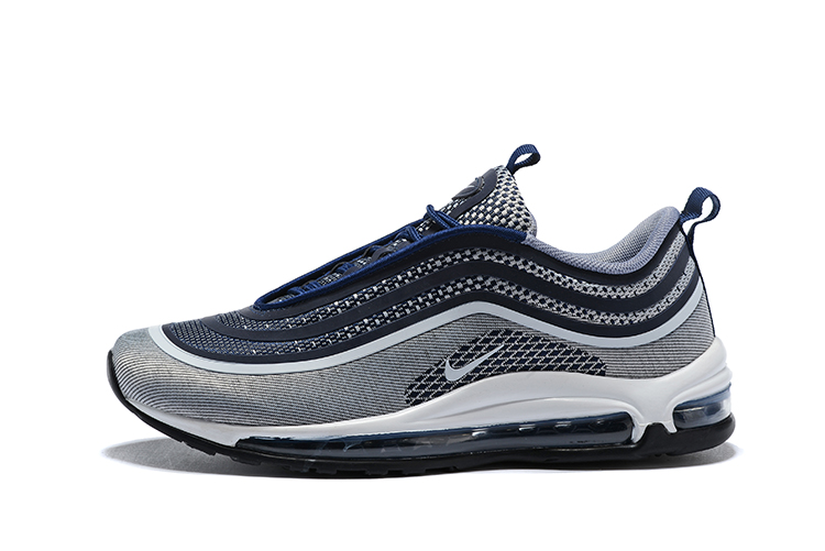 Nike Air Max 97 Men Running Shoes Light Grey White New 31454