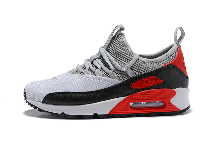 Nike Air Max 90 EZ Running Men Shoes White Grey Red 42463